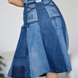 Upcycled denim skirt, size S