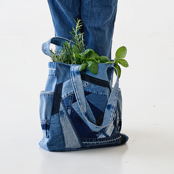 Tote bag of upcycled denim 45 photo