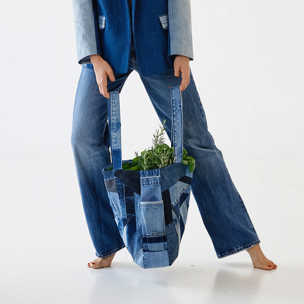 Tote bag of upcycled denim 45 photo